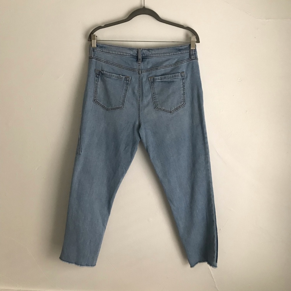 Loft Cropped Patchwork Denim - image 6